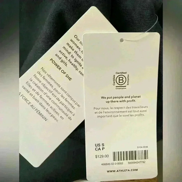 Athleta sweatshirt, black, Small - Picture 3 of 3